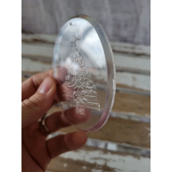 1982 acrylic tree vintage ornament Xmas holiday tree - Picture 2 of 5